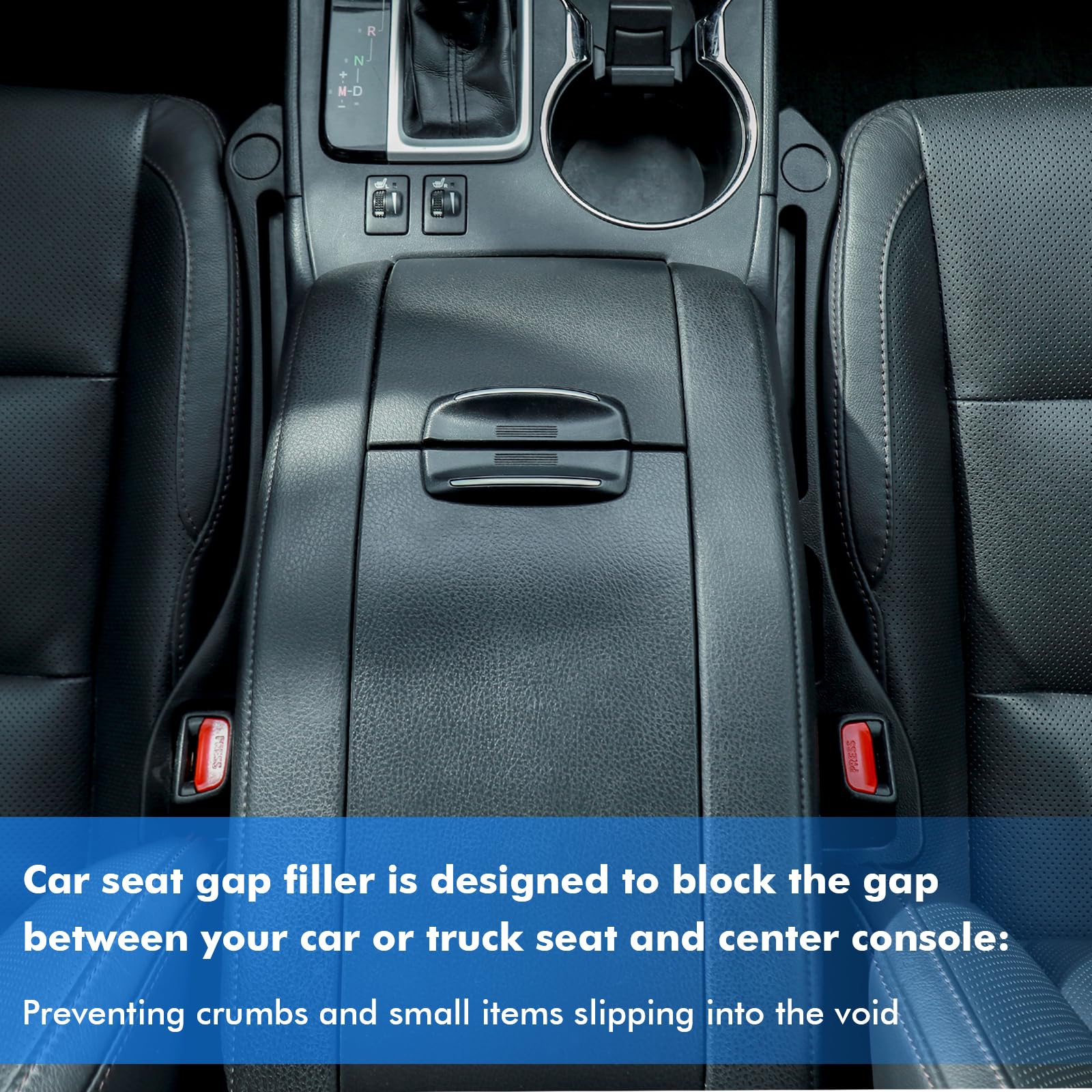 Riempitivo Per Sedili Auto 2 Pezzi - Antiperdita Per Spazi Tra Sedile E Console, Universale - Foto 5