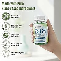 Vista 3 de DIM Diindolilmetano 200 mg con cápsulas de extracto de pimienta negra – Equilibrio hormonal y apoyo de estrógeno – A base de plantas, sin OMG, sin