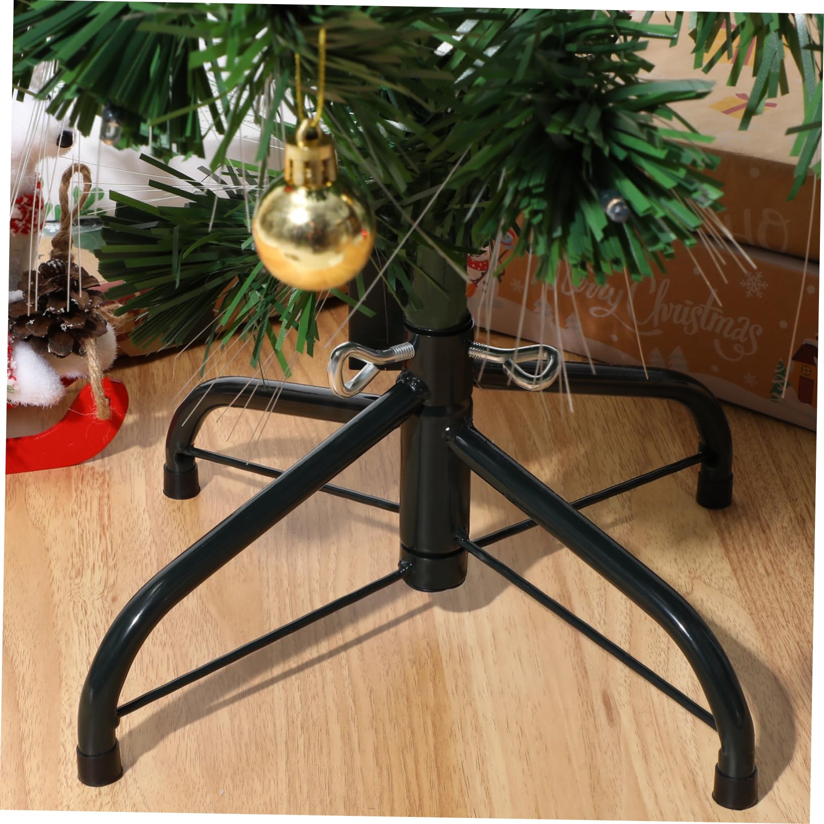 Pied De Sapin Tournant Pied Pour Sapin De Noël 120-210 Cm - Support Métallique, Pliant, Diamètre Tige 1.0-3.2 Cm Pied De Sapin Rotatif