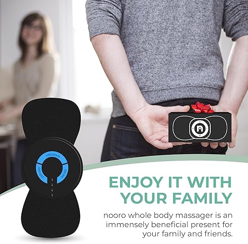 Miniatura 2 de nooro Masajeador de cuerpo entero dispositivo inalámbrico, manos libres con modos ajustables para una comodidad personalizada y facilidad de uso