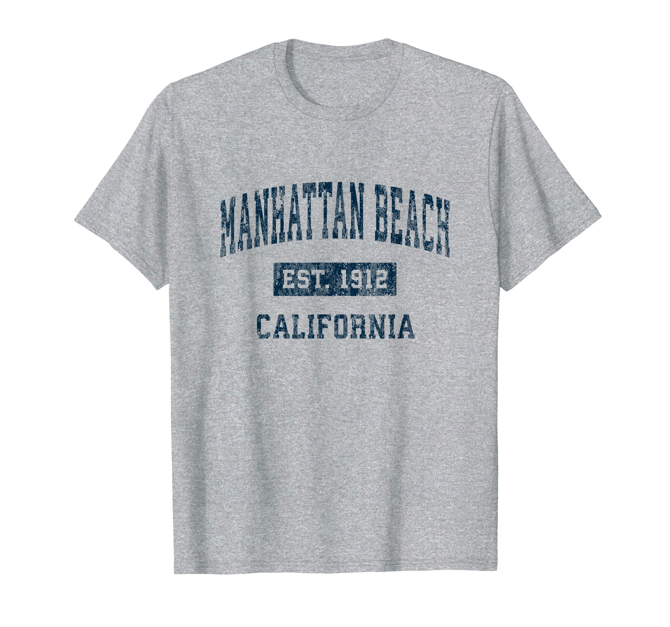 Manhattan Beach CA Retro T-Shirts & TeesManhattan Beach California CA Vintage Sports Design Navy T-Shirt