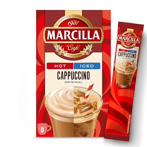 Marcilla Café Soluble Mix Cappuccino Original | 8 sobres | 142g