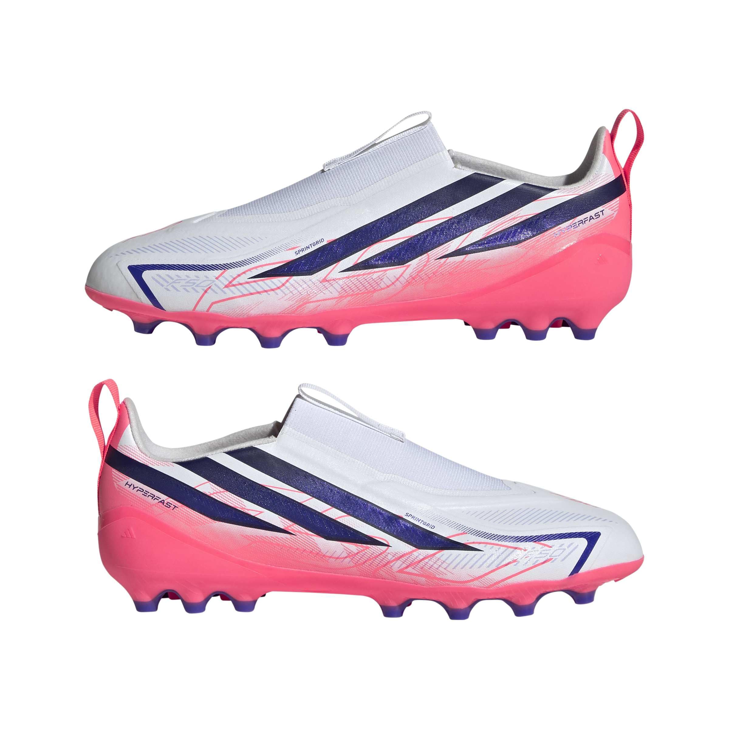 adidas Unisex Kinder F50 Hyperfast League Laceless Artificial Ground Football Boots KidsSCHUHE