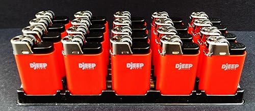 Lote de 20 encendedores rojos Djeep