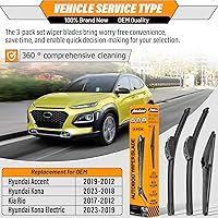 Vista 76 de AUTOBOO - Limpiaparabrisas de repuesto 26 + 20 pulgadas con limpiaparabrisas trasero de 12 pulgadas para BMW X3, X4, 2018, 2019, 2020, 2021, 2022