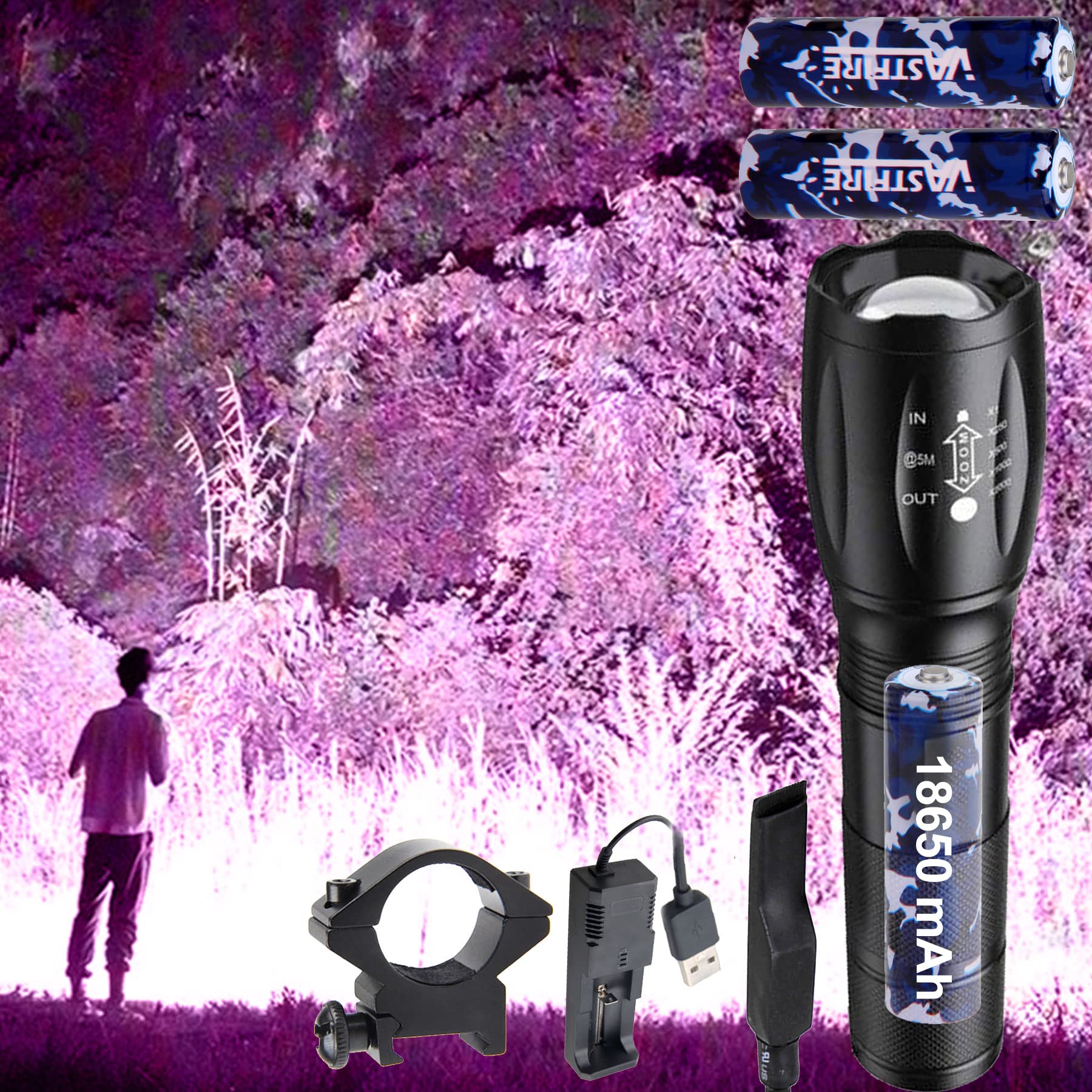 Buy VASTFIRE Handheld IR Illuminator for Night Vision Scope Zoomable