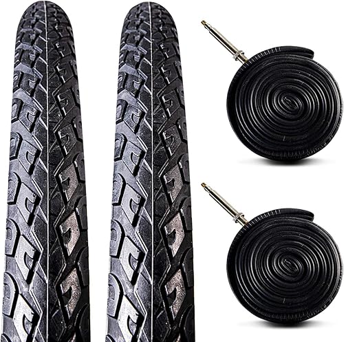 Zol Paquete de 2 neumáticos y tubo reflectantes Velocita Road 700X38c Prestaválvula francesa