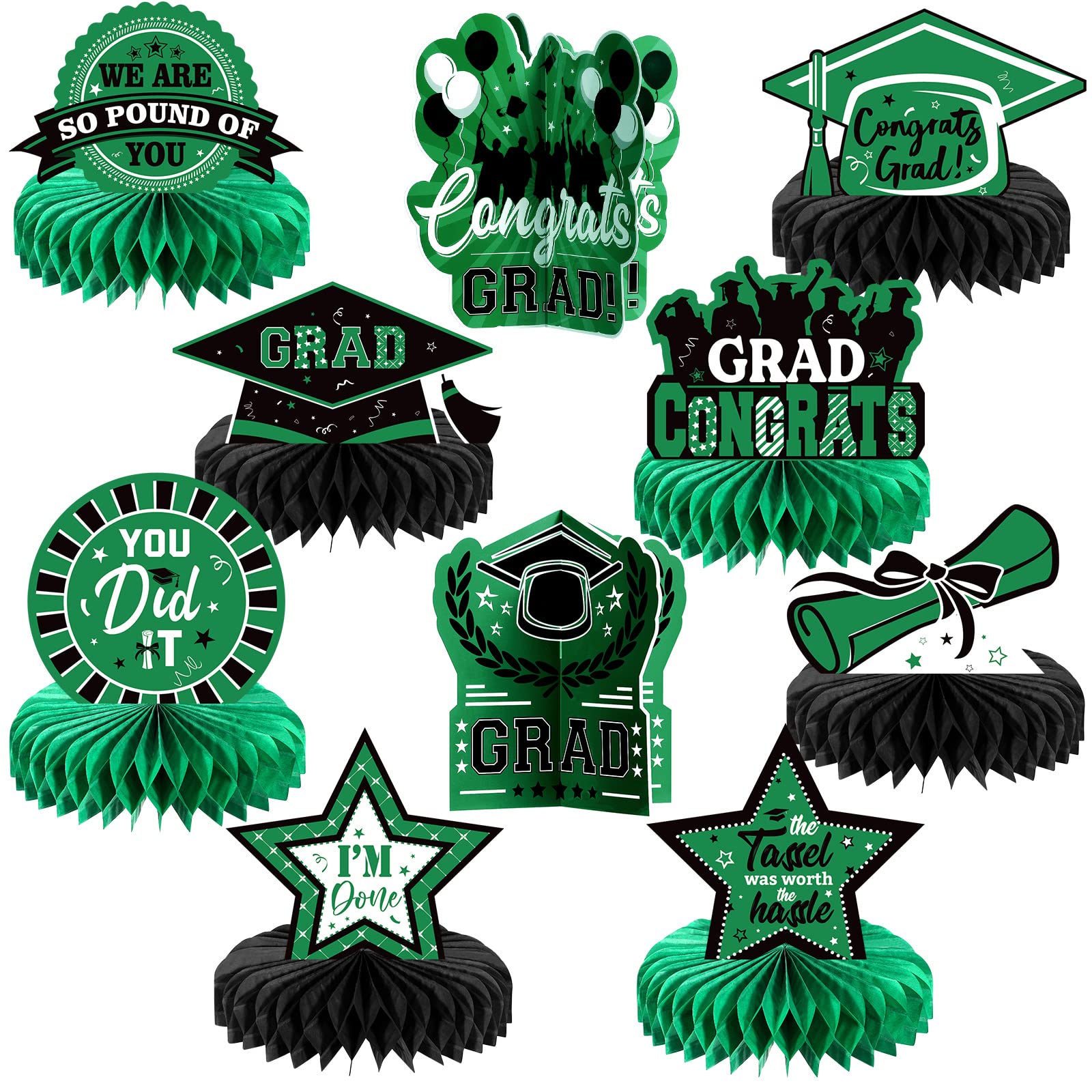 Buy 10 Pieces 2023 Graduation Party Decorations, Congrats Grad