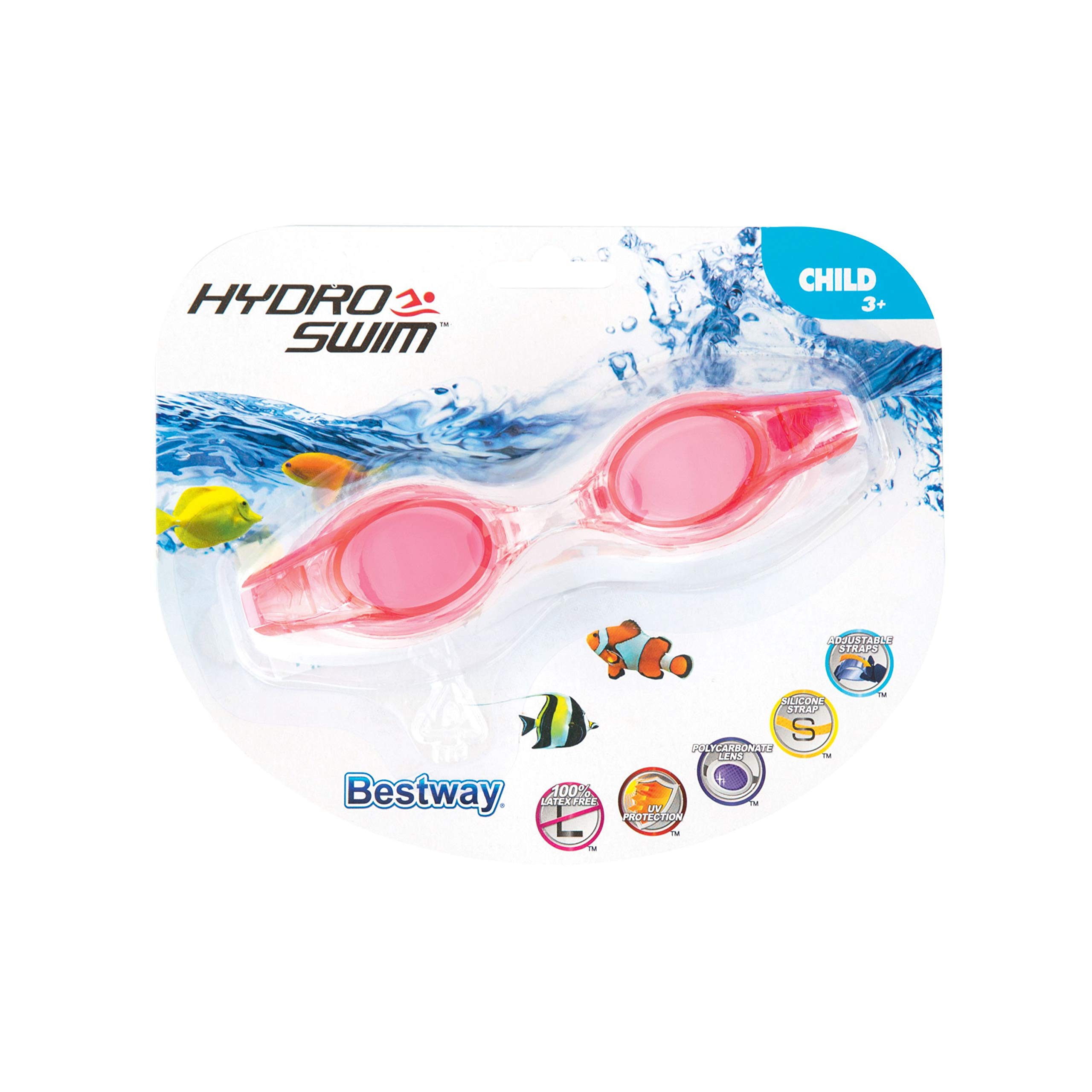 Hydro-Swim Bestway Lil' Wave Goggles, Pink
