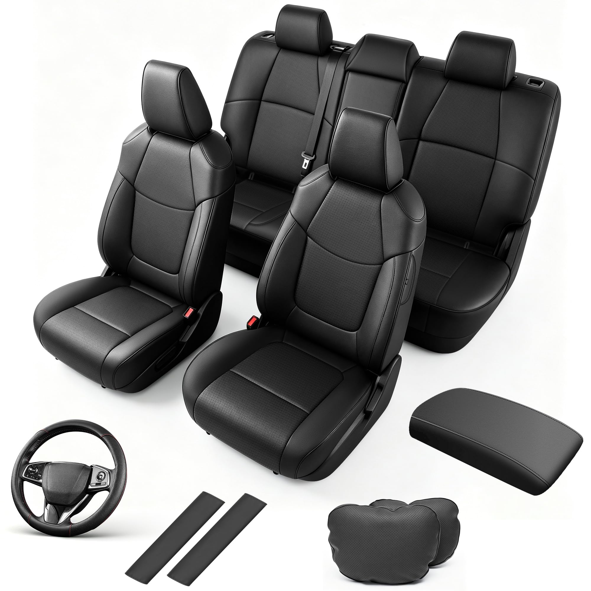 AOMSAZTO Custom Fit Seat Covers for Toyota Corolla Cross 2022-2026 Full Set