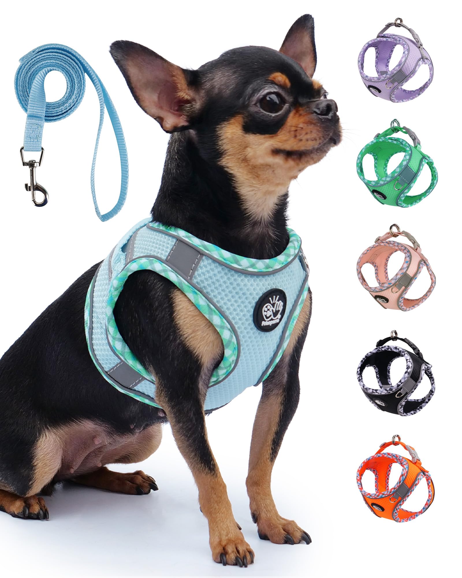 Frienperro Breathable Dog Harness with Leash Set for Small Dog, Dog Harness for Medium Dogs No