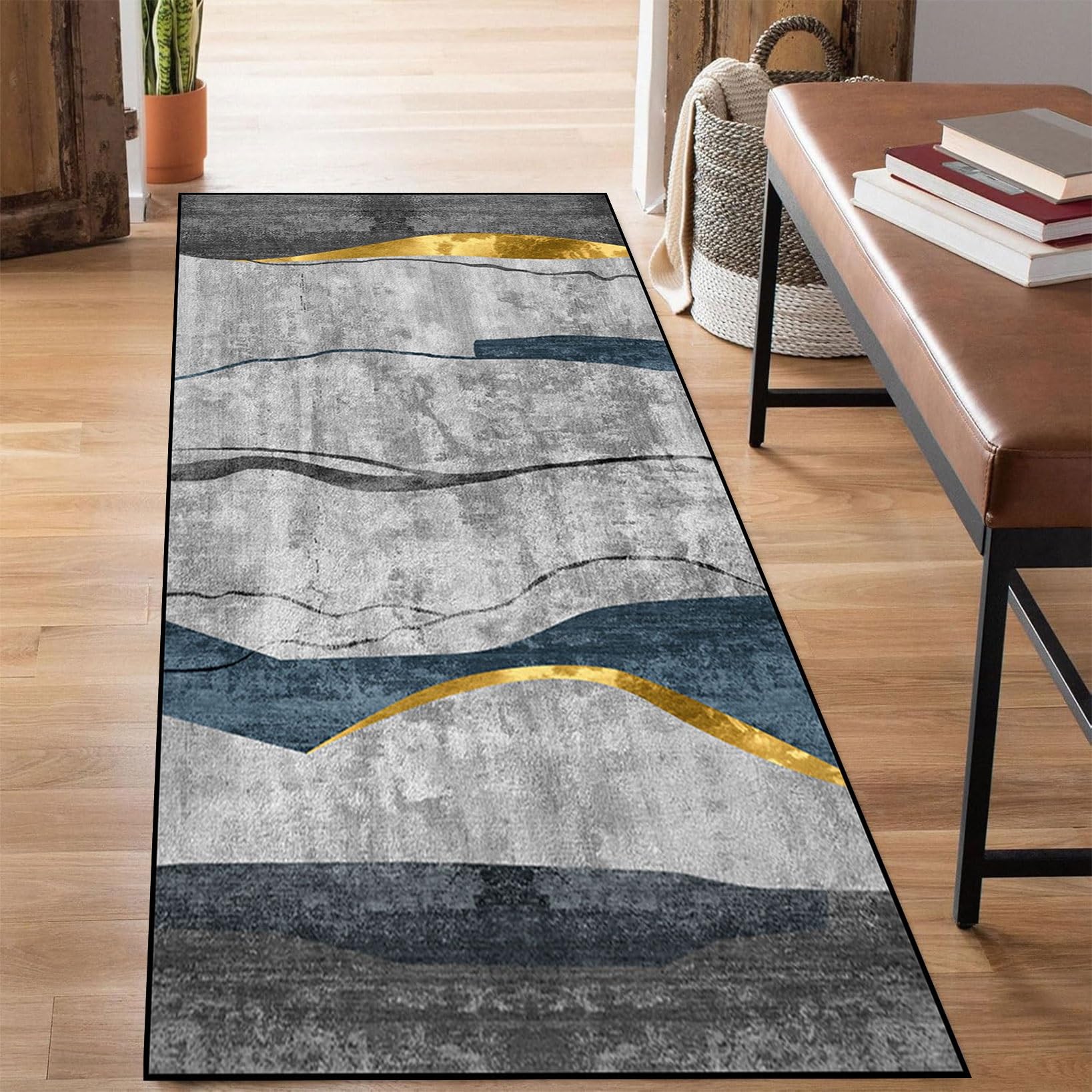 Tapis de porte d'entrée anti-saleté idéal pour une buanderie propre
