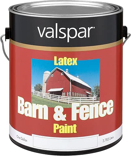 1 Gallon White Exterior Barn & Fence Latex Paint 18-3121-70