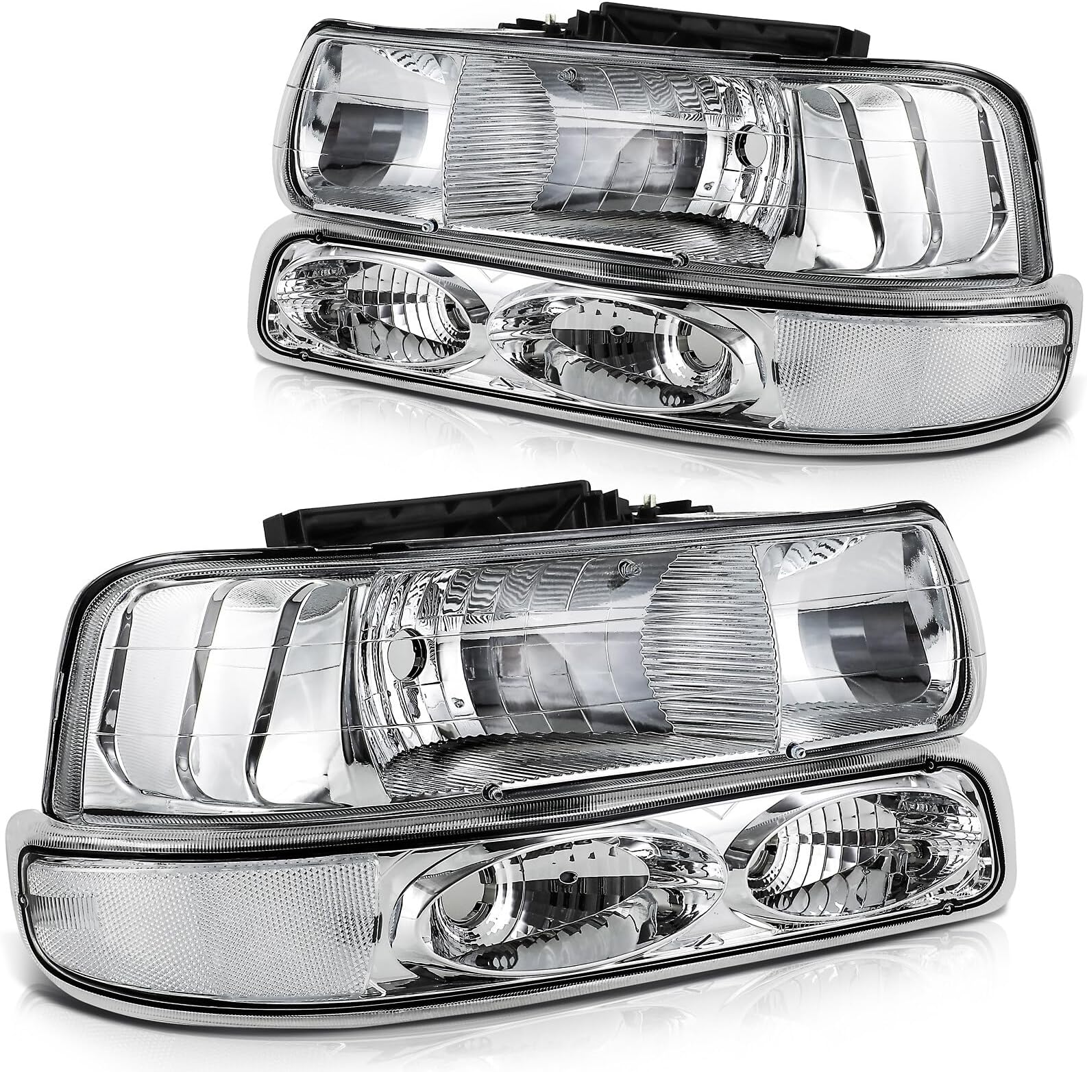 2004 Chevy 1500 Headlights Headlight & Signal Light Set For 1999-2002 ...