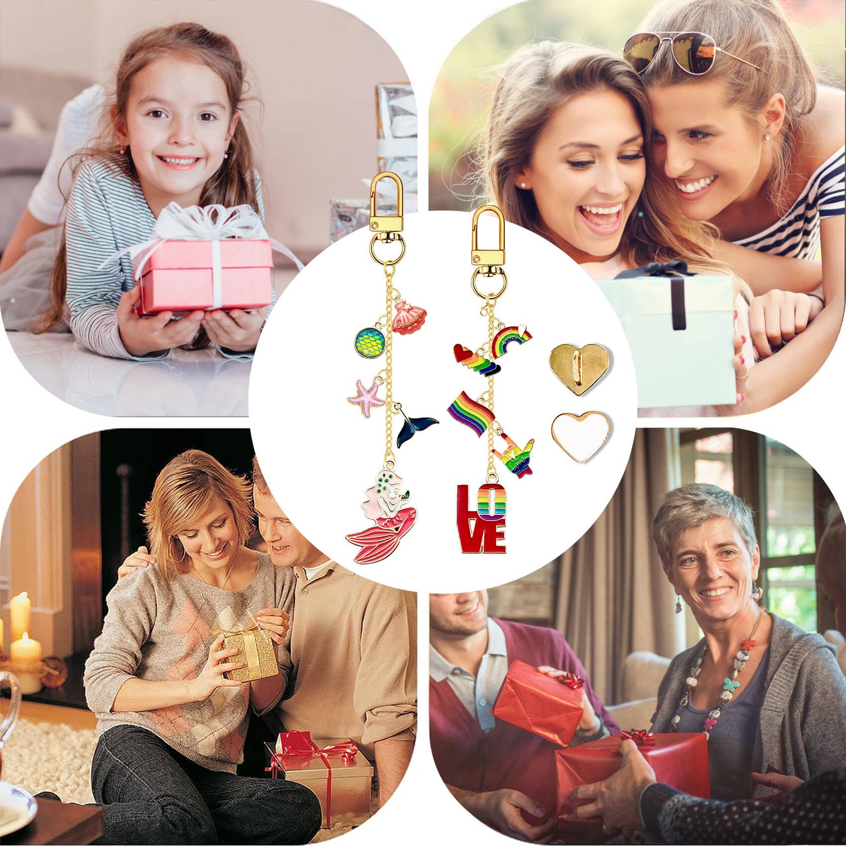 Charm-Ketten für Kindle, niedliches E-Reader-Armband, Zubehör, kompatibel mit Kindle, E-Reader, Handy, iPad, AirPod, Geschenke für Leser, Buchliebhaber