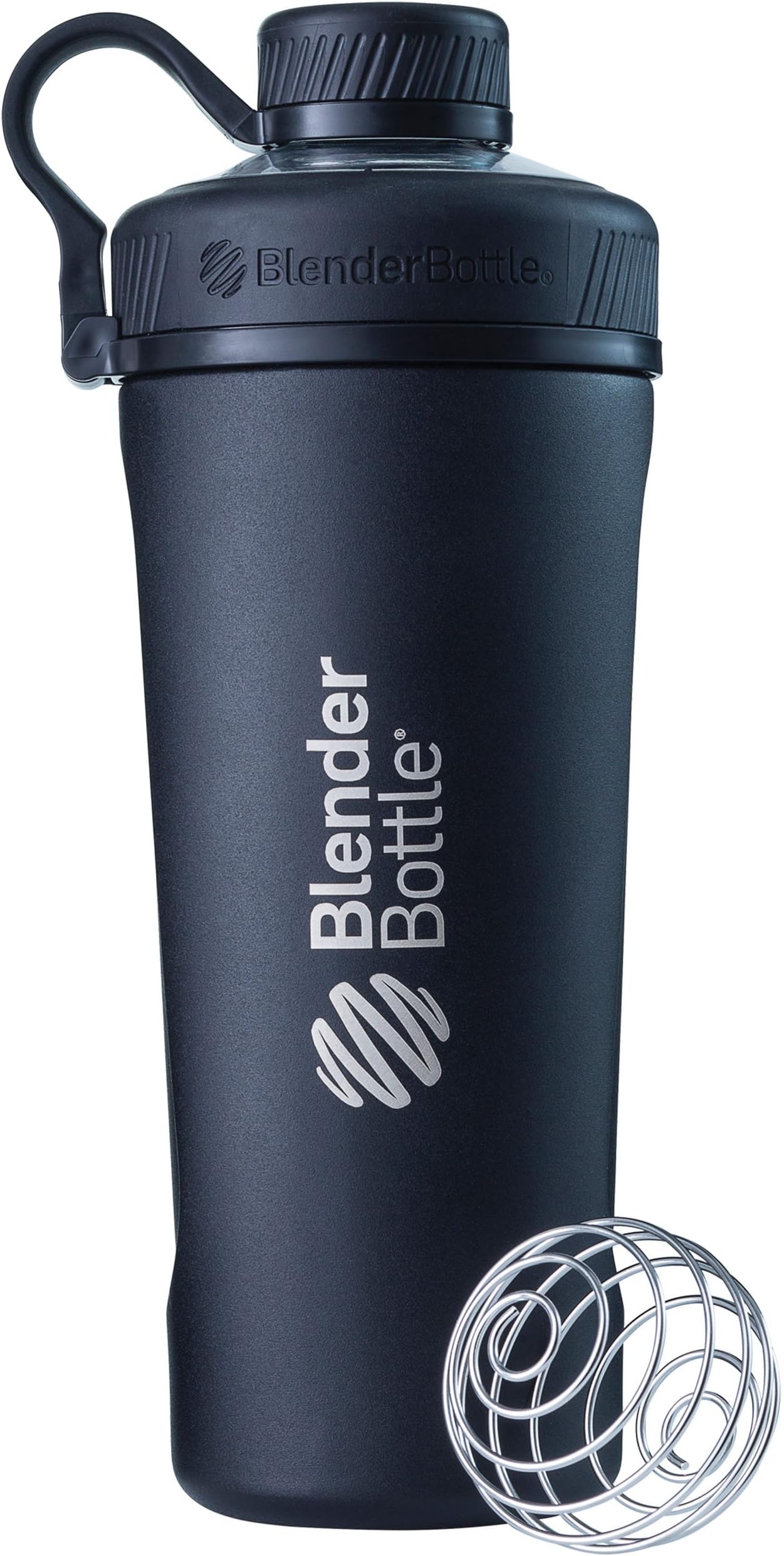 Radian Stainless Steel BBRDS26-BK 26oz Protein Shaker Genuine Blender Bottle 760ml Capacity (17.9 fl oz (530 ml) Black