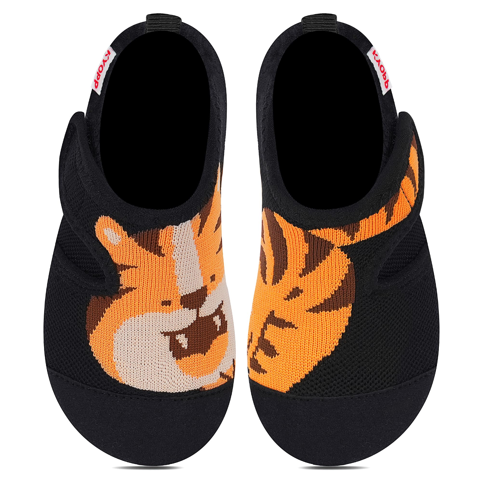 Kyopp Hausschuhe Kinder Mädchen Barfussschuhe Kindergarten Slippers Jungen Rutschfest Pantoffeln für Atmungsaktive Weich Lauflernschuhe Kleinkinder Schuhe