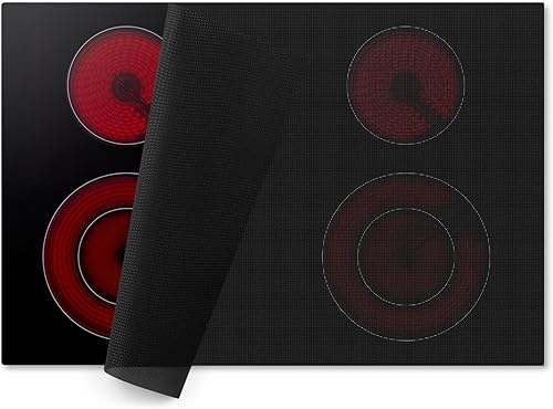 Alfombrilla de cocina de inducción de silicona resistente al calor, cubierta superior de estufa ignífuga para estufa eléctrica, protector