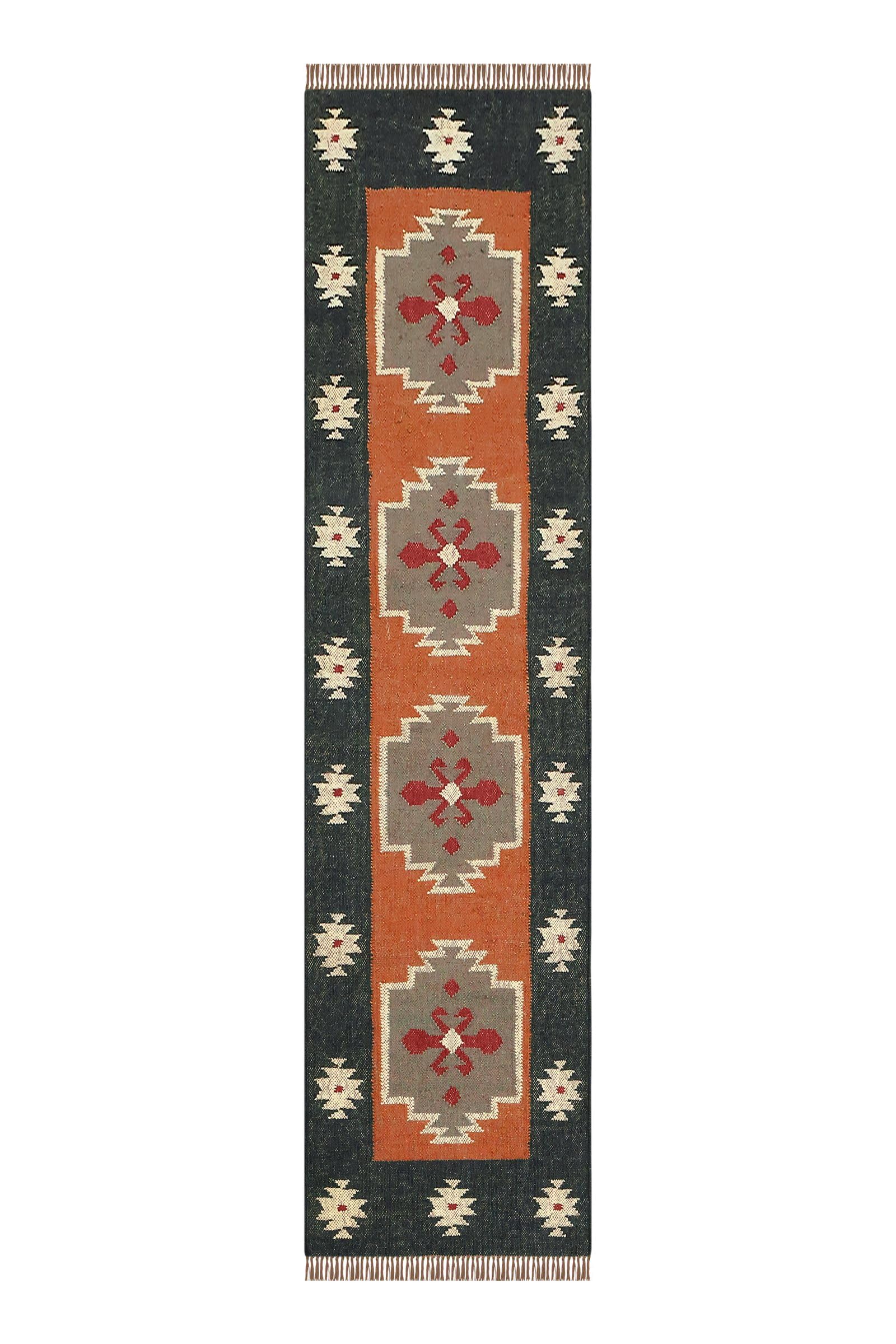 Tapis de couloir kilim anti-usure pour cuisine et entrée