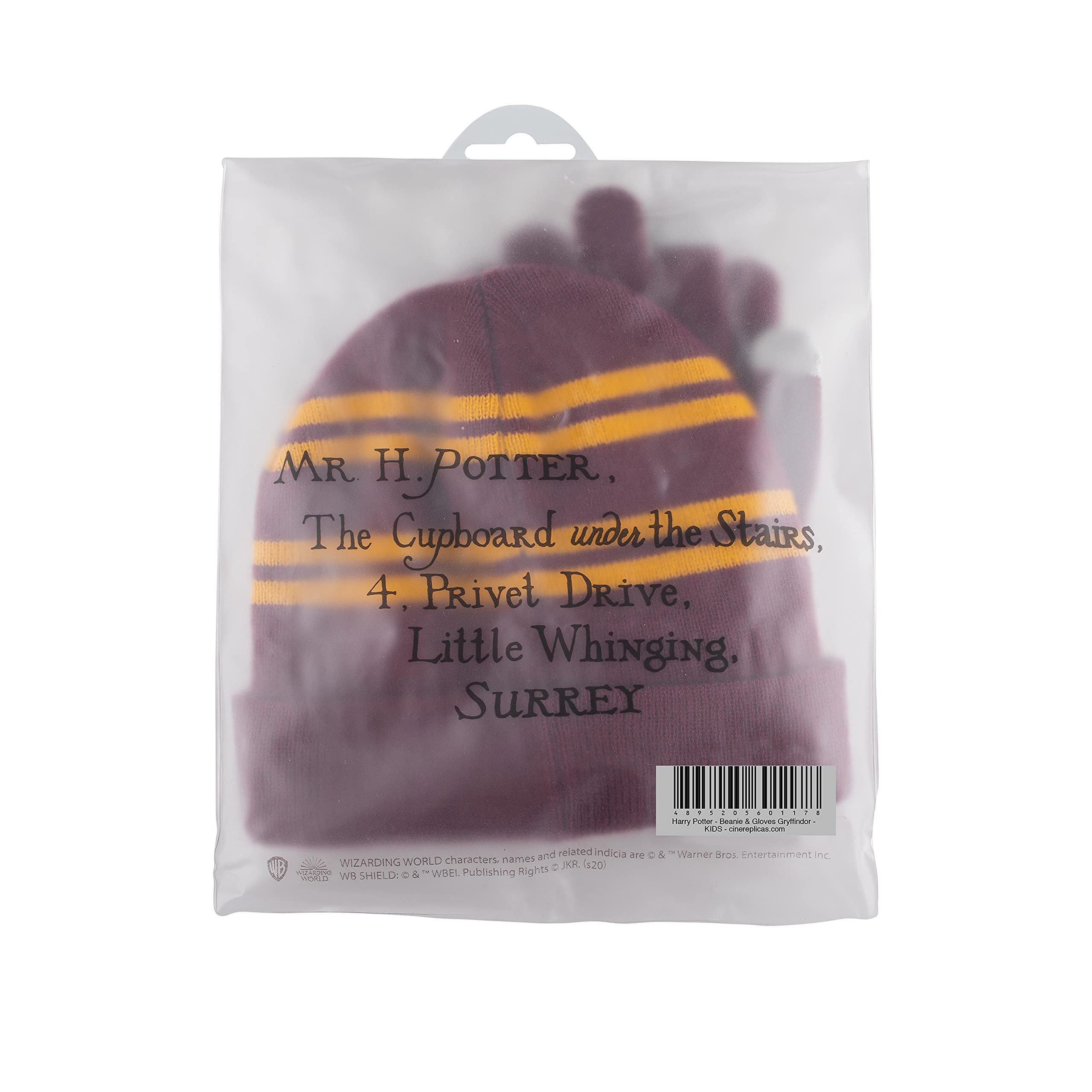 Cinereplicas Harry Potter - Juego de Gorro y Guantes para niños - Licencia Oficial