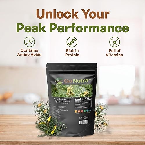 Miniatura 2 de Go Nutra - Polvo de polen de pino, potente polvo de polen de pino 101 de Masson Pine Trees, polen de pino puro en polvo para té, café, jugo, batidos