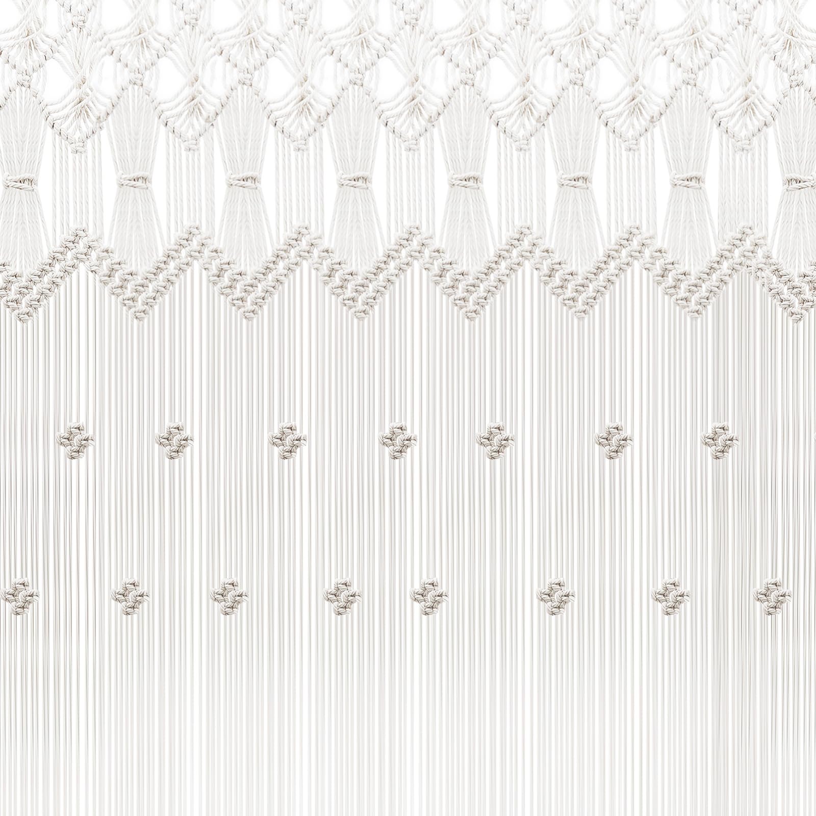Boho Macramé, 120x195cm Boho Tapiz para Colgar en la Pared, Cortina para Puerta, Tapiz para Ventana para Fondo de Boda, Cortinas para Ventanas, Decoración de Pared para el Hogar