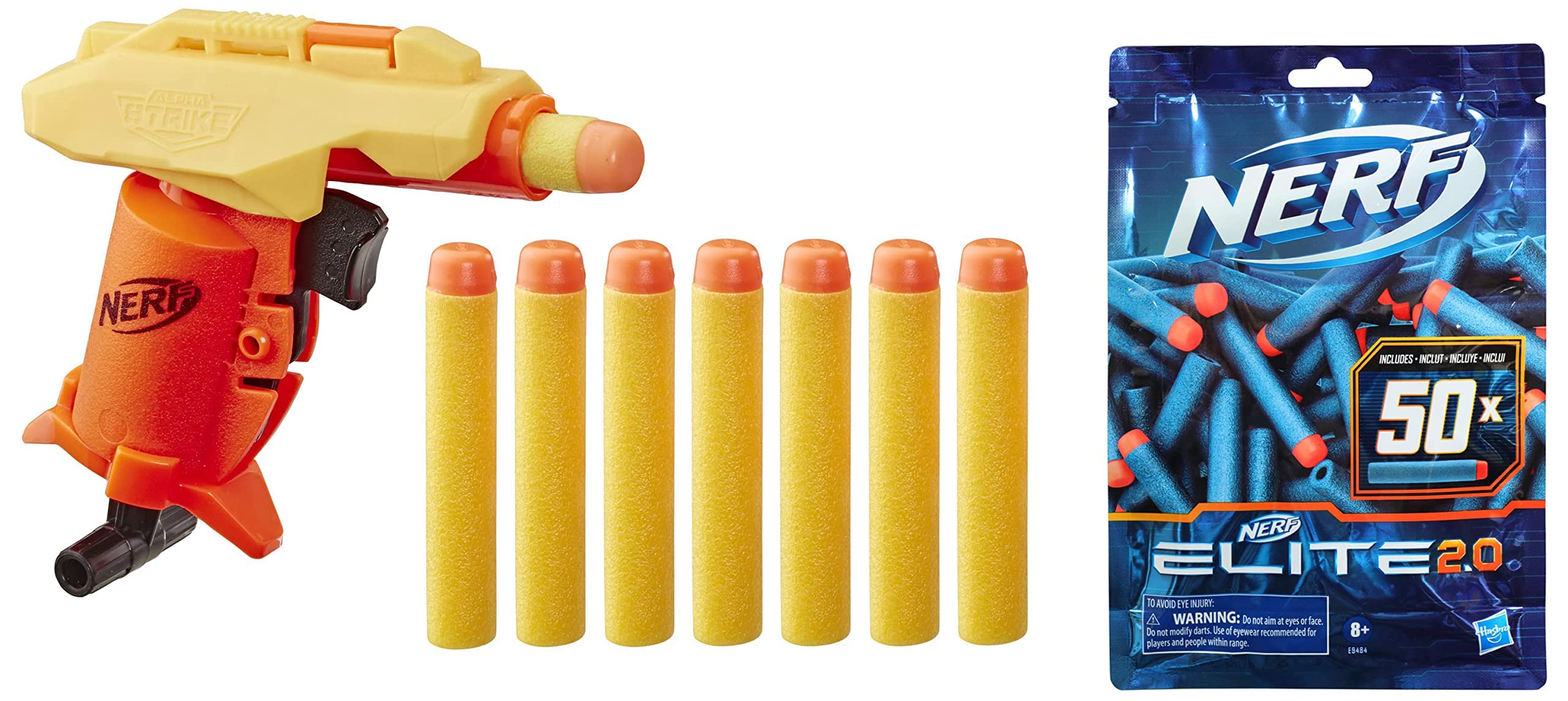 Nerf Elite 2.0 50-Dart Refill Pack & Nerf Alpha Strike Wolf Lr-1 Blaster with Targeting Scope|Multicolor (B0BMTSTSQ8) Amazon Price History, Amazon Price Tracker