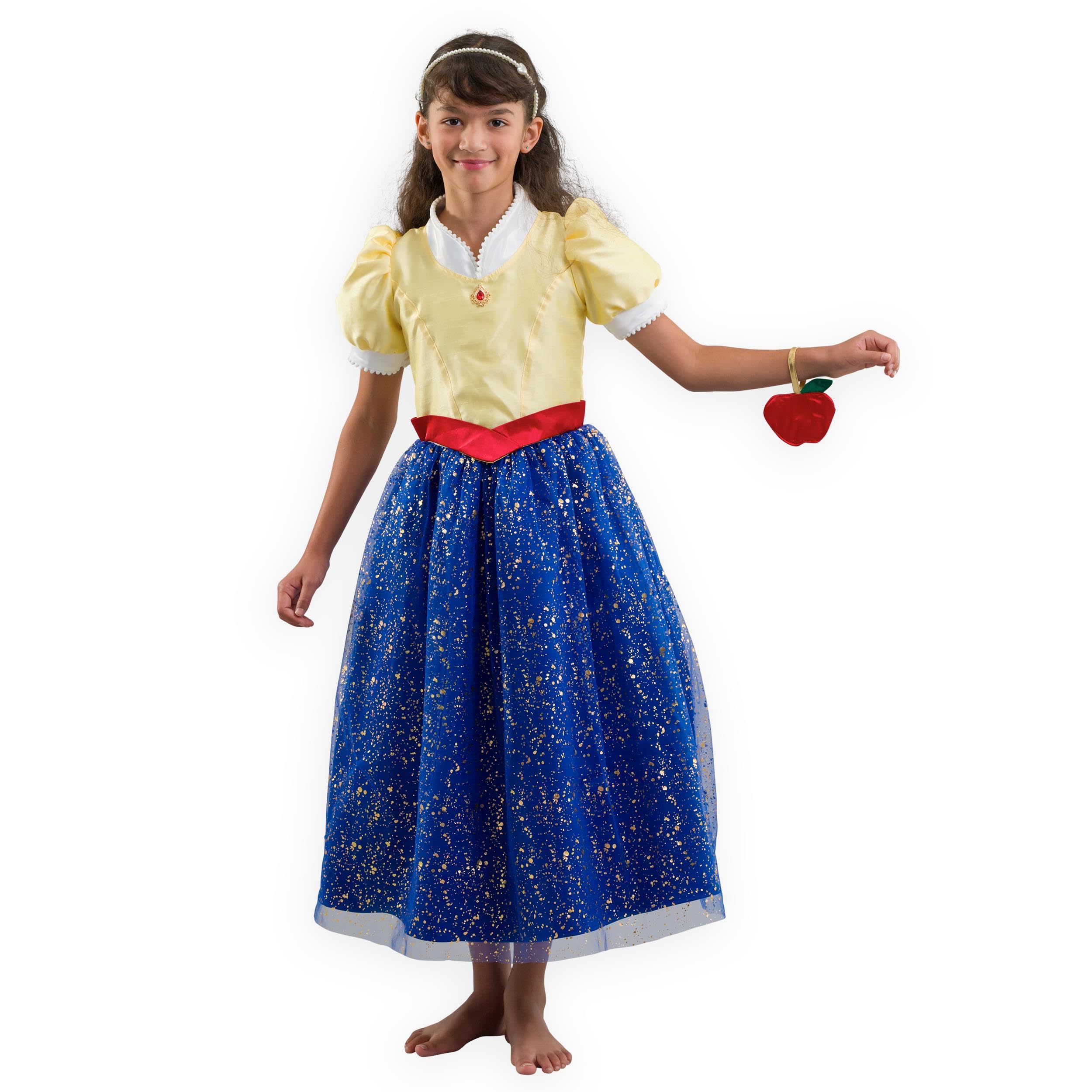 Pretend to Bee Princess Dresses, Ages 7-8, Dress Up Costumes for Kids, Cinderella, Rapunzel, Sleeping Beauty, Snow White, & The Little Mermaid