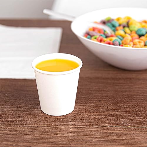 Miniatura 2 de Paquete de 100 tazas de café Tazas de papel desechables de 3 onzas  Taza de café, baño, expreso, enjuague bucal