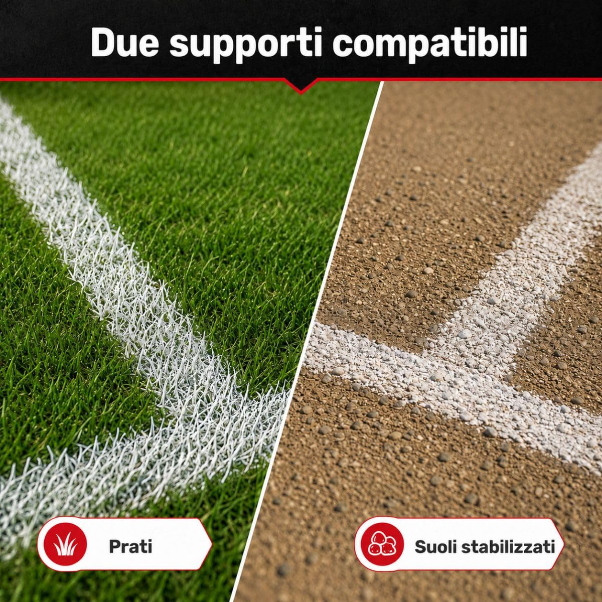 Pittura per campi da calcio - TRACE SPORT - 15 kg Bianco - ARCANE INDUSTRIES