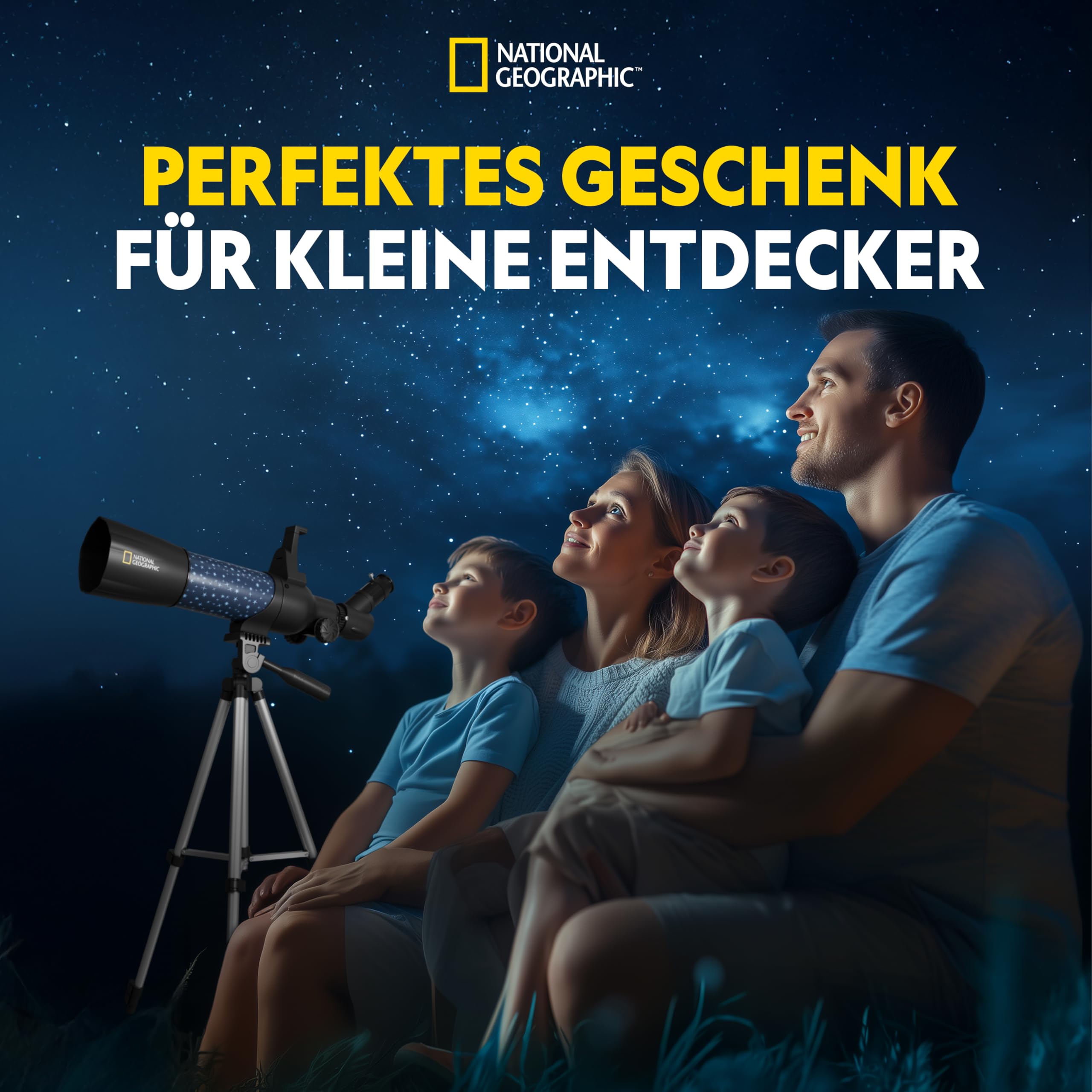 National Geographic Inteligentny teleskop AR dla dzieci ze statywem, plecakiem, uchwytem na smartfon i aplikacją rozszerzonej rzeczywistości