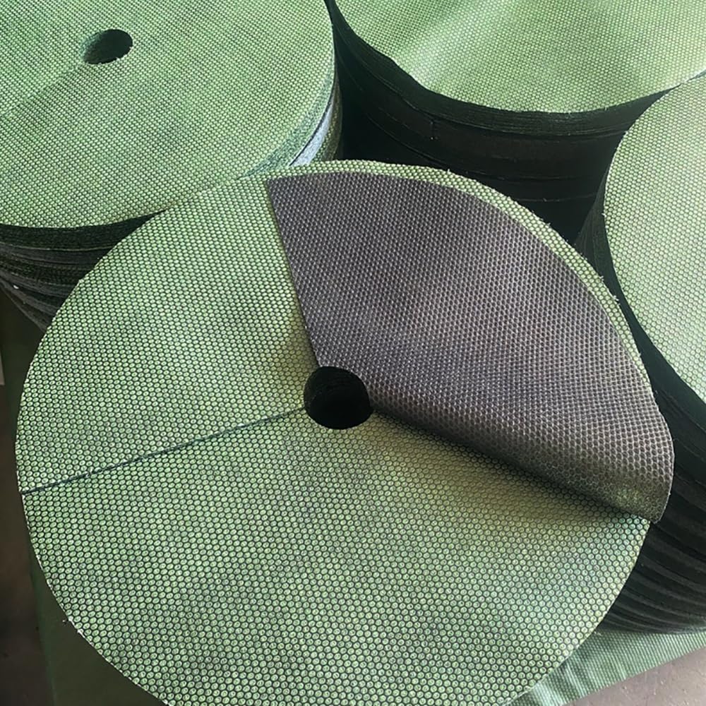 Tappetino Barriera Anti-erbacce In Polipropilene Nero Verde 42-120 Cm 0,3 Mm Anello Di Pacciamatura Biodegradabile for Alberi for Piante In Vaso Da Giardino Frutteto 20/50 Pezzi(50PCS,Round-42cm)
