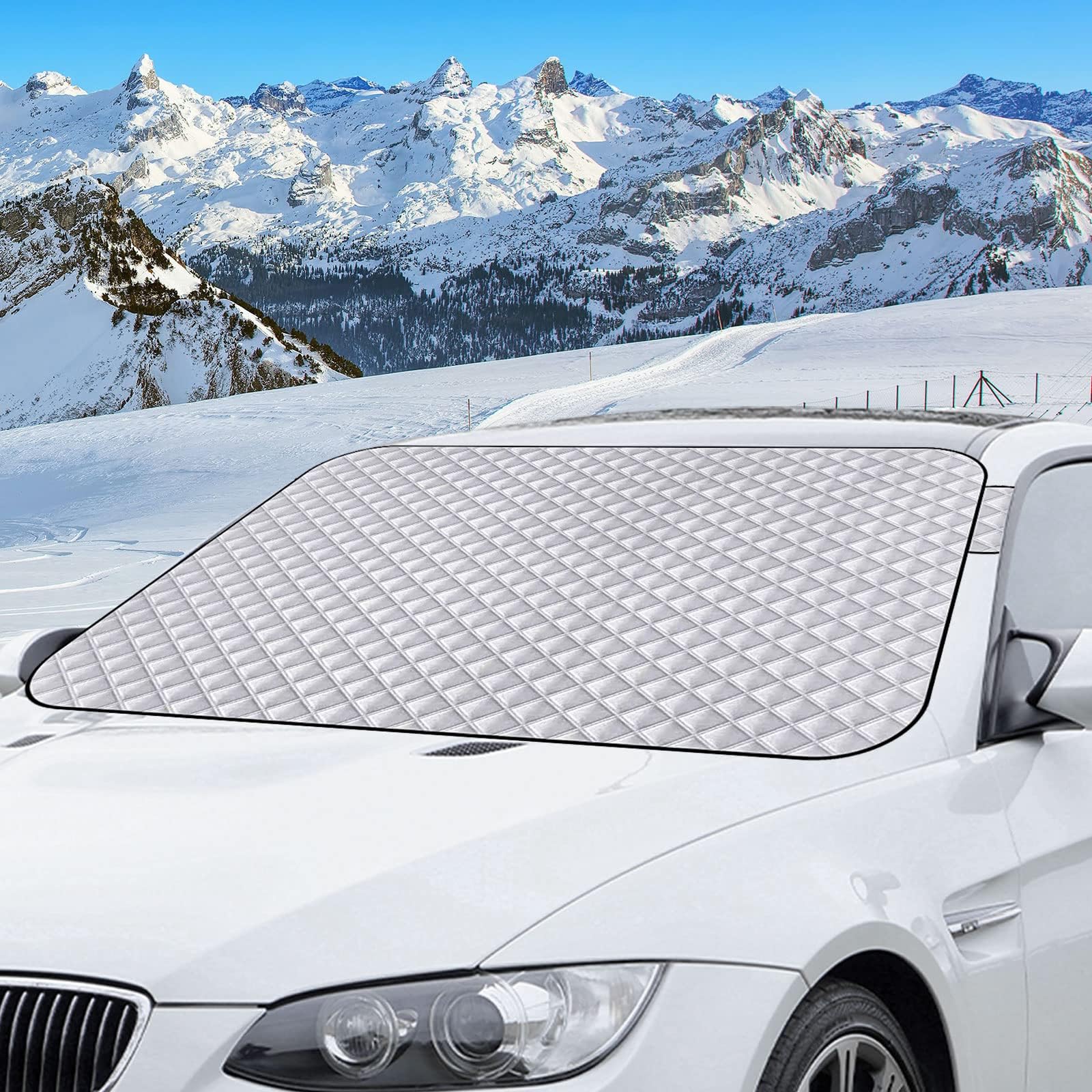Car Front Windshield Snow Cover, Car Windshield Sun Shade, Waterproof