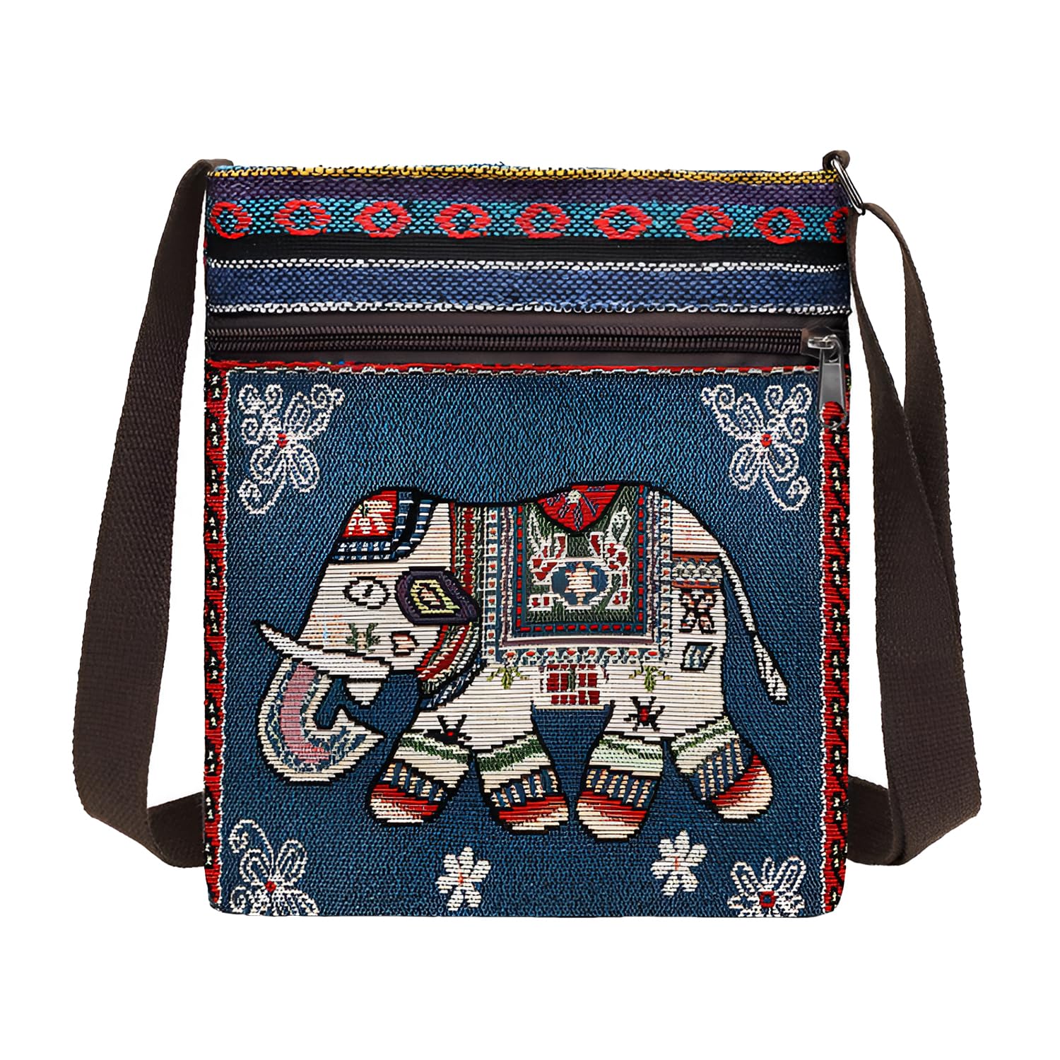 syga Women'S Jacquard Cloth Material With Butterfly Pattern, Sling Bag-picture-54