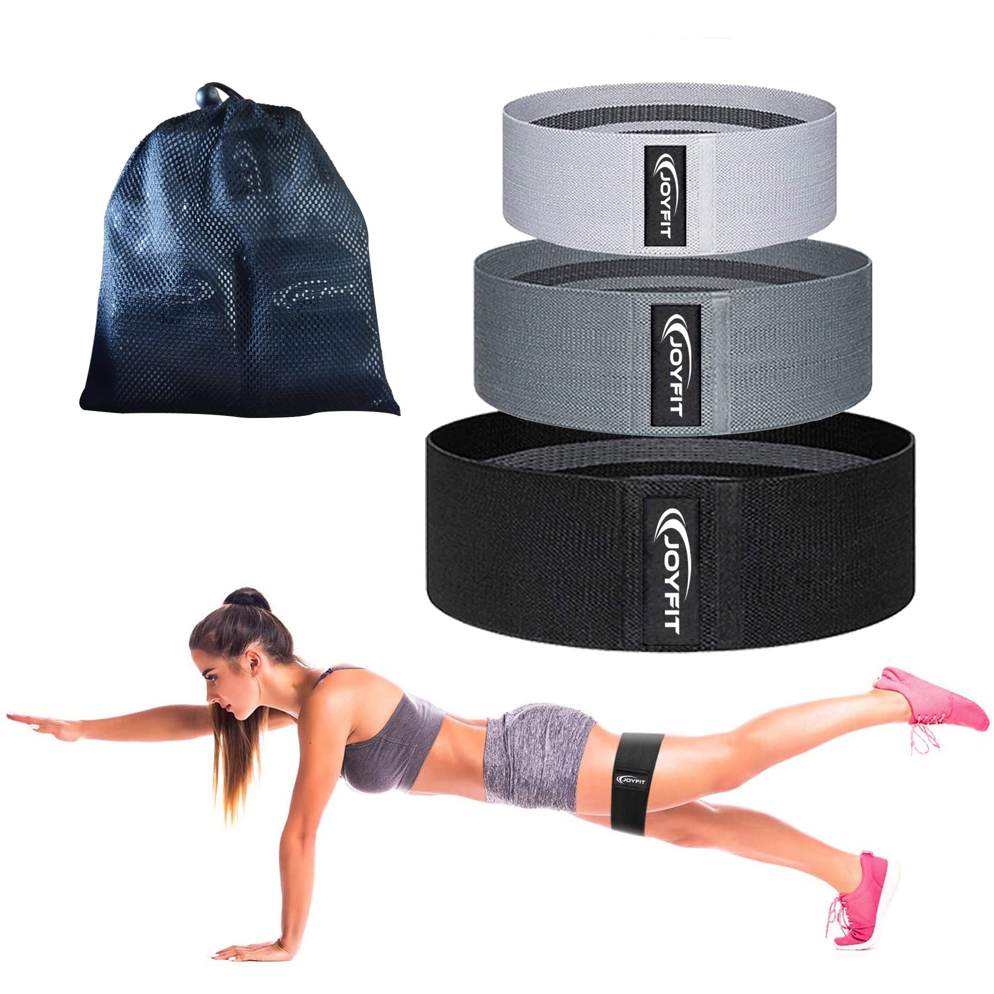 Joyfit Resistance Bands Set- Thick Wide Non Slip Elastic Hip Bands Set for Squat Glute Hip Thigh Workout Training,Stretch Exercise Loops for Home and Gym, Suitable for Men and Women[ 3Pc] (3 Pc Set) (B08LC6ZD8R) Amazon Price History, Amazon Price Tracker