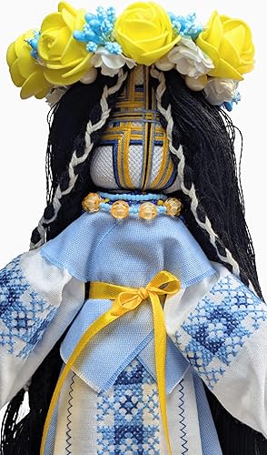 Miniatura 4 de Muñeca Motanka ucraniana coleccionable exclusiva de 12 pulgadas sobre base de madera, muñeca de la madre naturaleza, diseño eslavo hecho a mano en