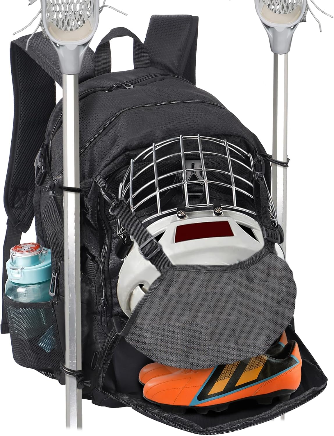 Apipi Large Capacity Lacrosse Backpack Durable Lacrosse