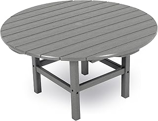 Ivy Terrace™ Round 37" Conversation Table in Slate Grey