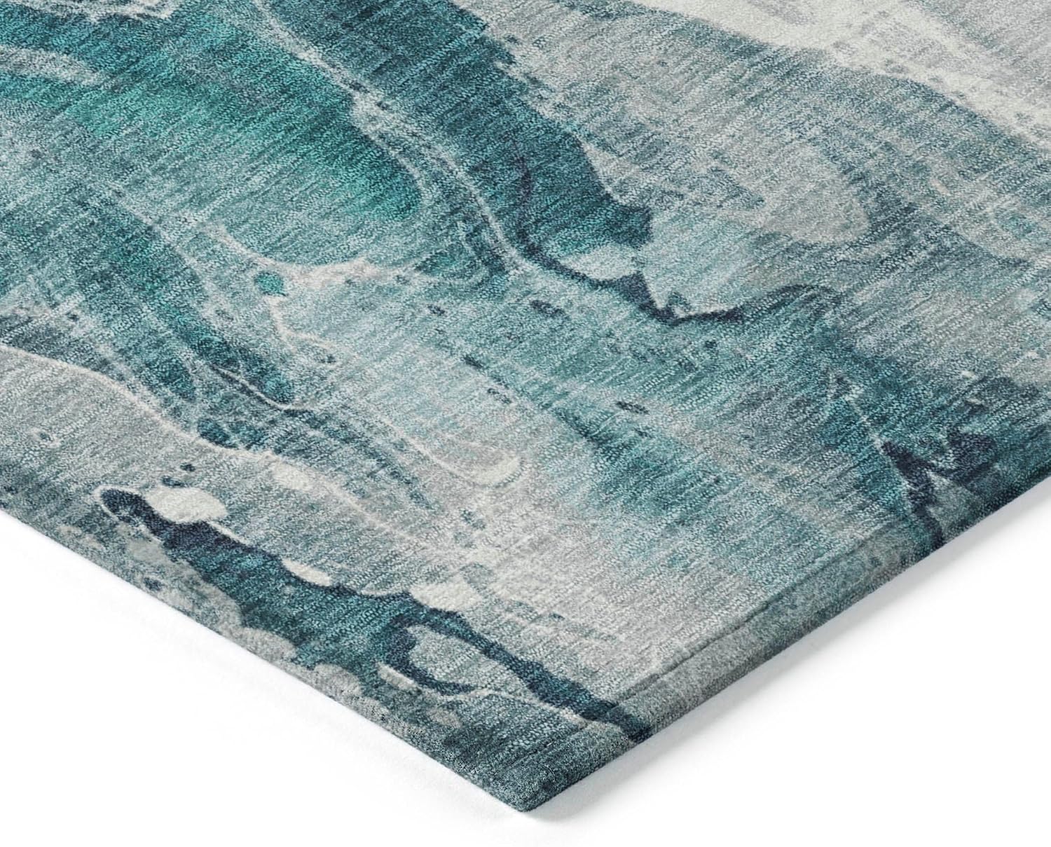 Addison Rugs Chantille ACN1687 Teal 5' x 7'6" Indoor/Outdoor, Machine Washable, Easy Clean, Non Shedding, Bedroom, Living Room, Dining Room, Kitchen, Patio Rug