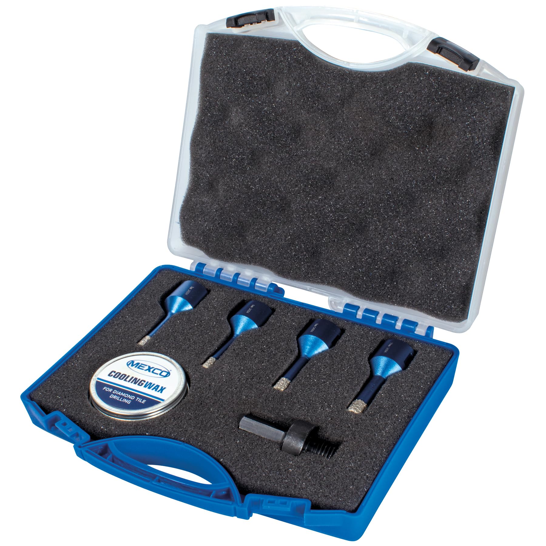 Mexco Wax filled Diamond Tile Drill Bit with M14 Fit for Drilling Porcelain Ceramic, Stone, 6mm, 7mm