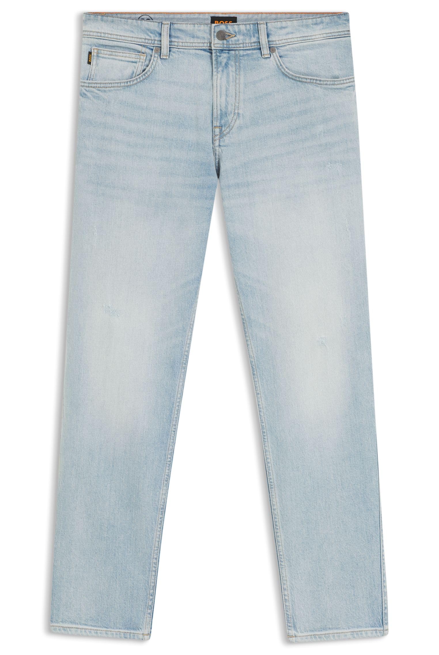 BOSS Maine Regular-fit Jeans in Blue Comfort-Stretch Denim