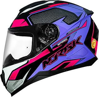 Capacete Norisk Razor Speedmax Preto com Rosa 58/M