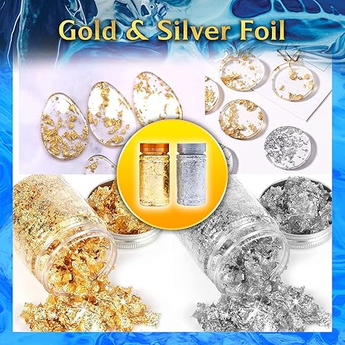 Miniatura 8 de Zoncolor Kit de iniciación de moldes de silicona de resina epoxi, todo en uno, decoración del hogar de oficina, arte transparente, kit de