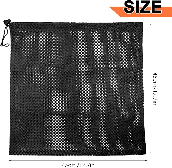Pump Barrier Bag, kingsea Pond Pump Filter Bag 17.7x 17.7, 2 Pack Large Pump Mesh Bag for Pond, Swimming Pool