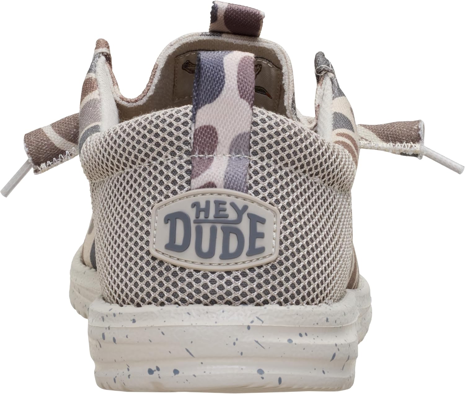 HEYDUDE Men's Wally Funk BURLEBO Deer Camo Slip On Shoe | Taupe/Camo Loafer