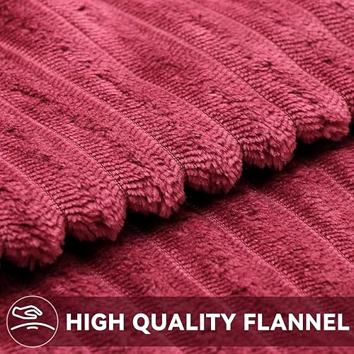 Miniatura 3 de Qavctw Juego de 2 fundas de almohada decorativas de 18 x 18 pulgadas para sofá, fundas de almohada esponjosas a rayas, fundas de almohada cuadradas