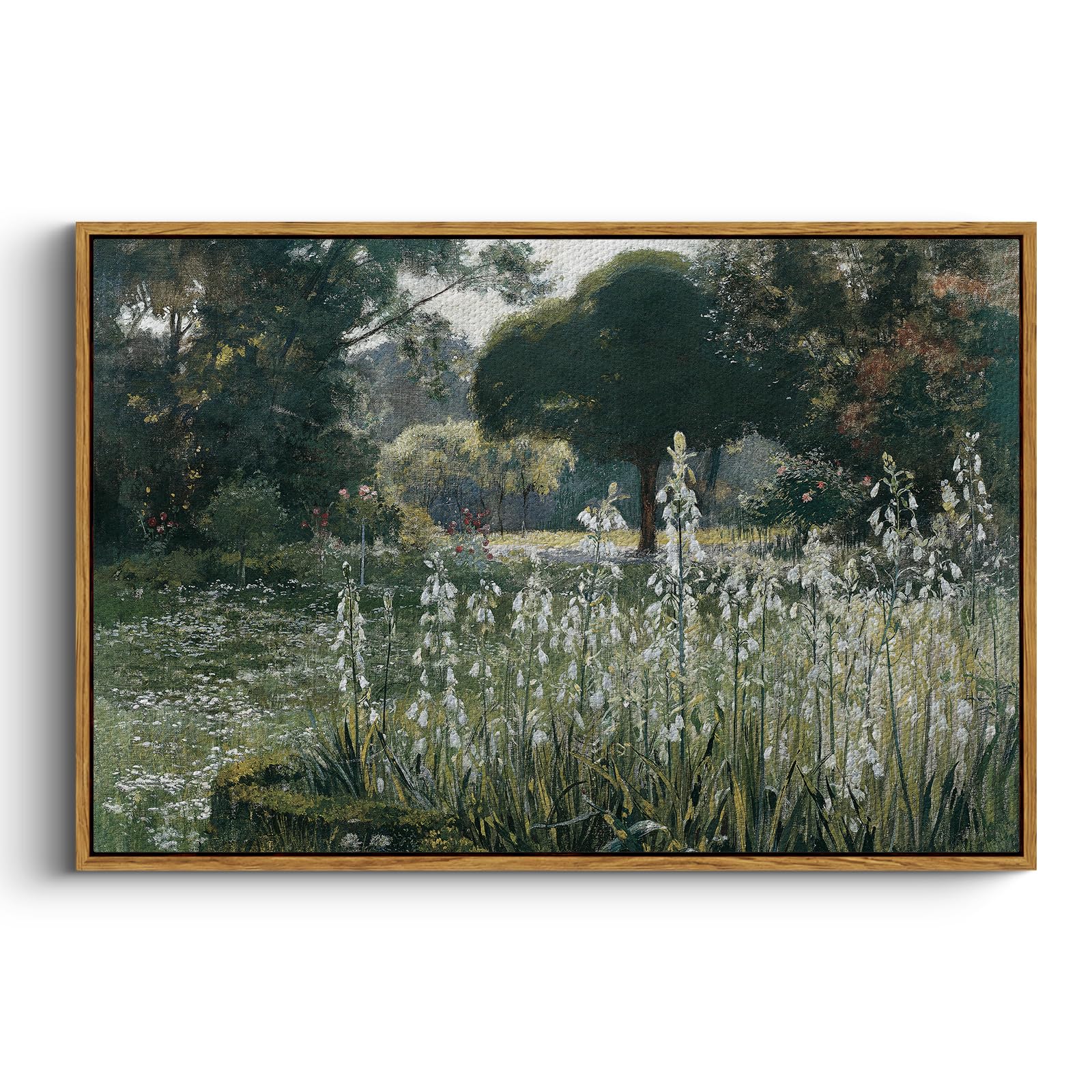 InSimSea Framed Landscape Canvas Wall Art Home Decor | Modern Farmhouse Decor for Room Aesthetic | Canvas Wall Art for Living Room Decor | Cottagecore Bedroom Kitchen Bathroom Decor 24x36inch