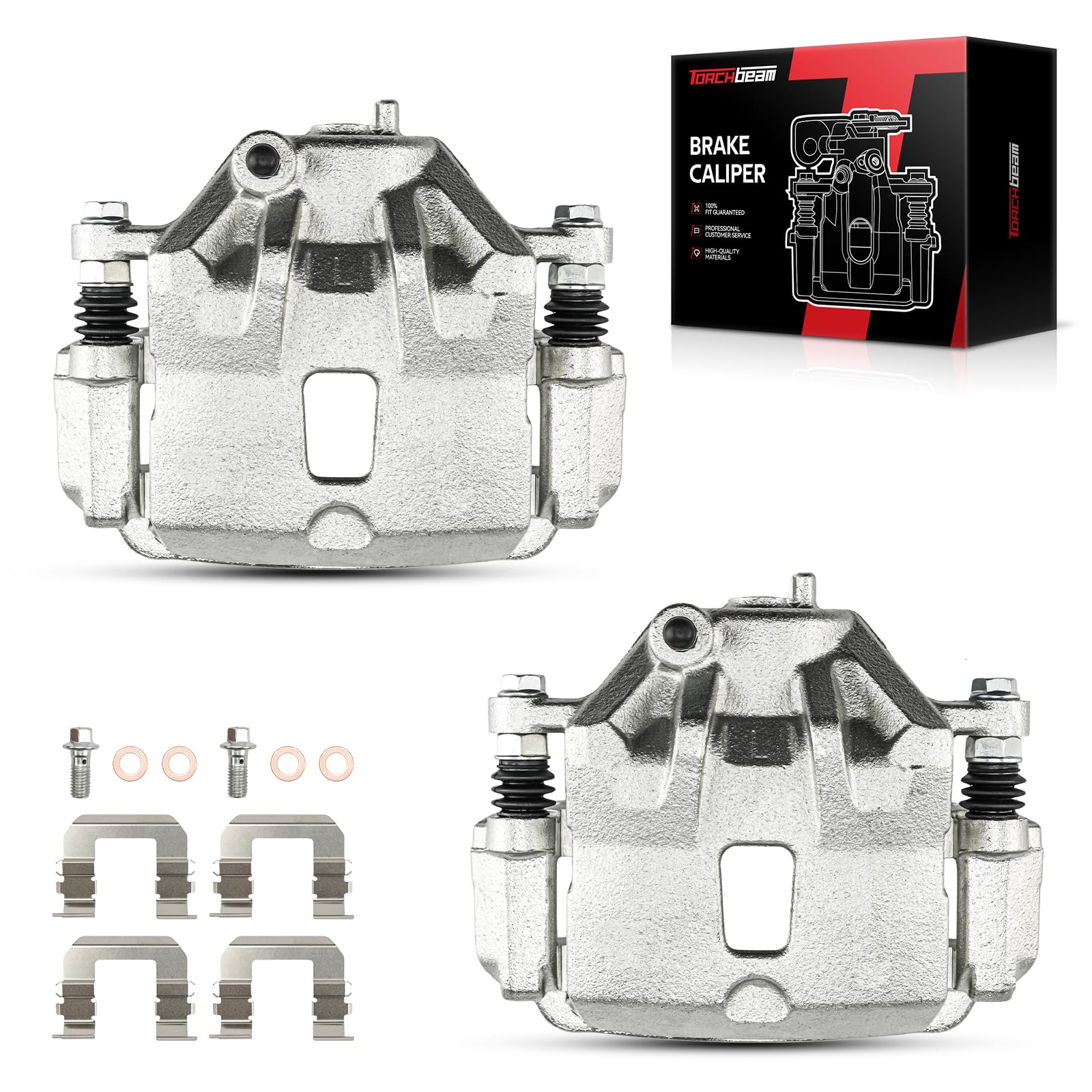 Torchbeam Front Brake Calipers Set for Kia Soul 2010-2013