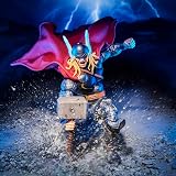 Hasbro Marvel Legends Maximum Series, Thor, action figure collezionabile deluxe da 15 cm ispirata ai fumetti "Thor"; articolazione per imponenti pose; accessori degni di un dio del tuono - 3