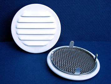 4" Round Vent - tab Style - White - Pkg of 4